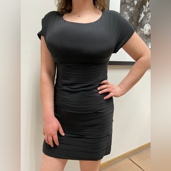 Geren Ford  Black Sheath Dress Women’s size L - Picture 1 of 9